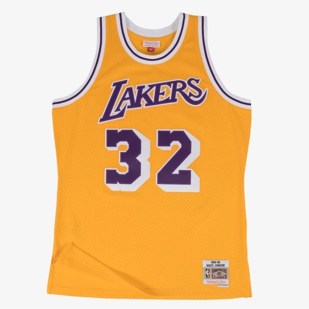 Los Angeles Lakers Magic Johnson Mitchell & Ness Retired Player Jersey